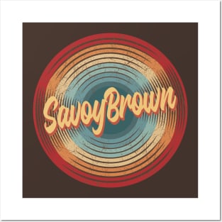 Savoy Brown Vintage Circle Posters and Art